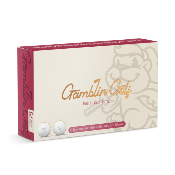 Gamblin' Golf - Pack of 12 Womens Golf Balls