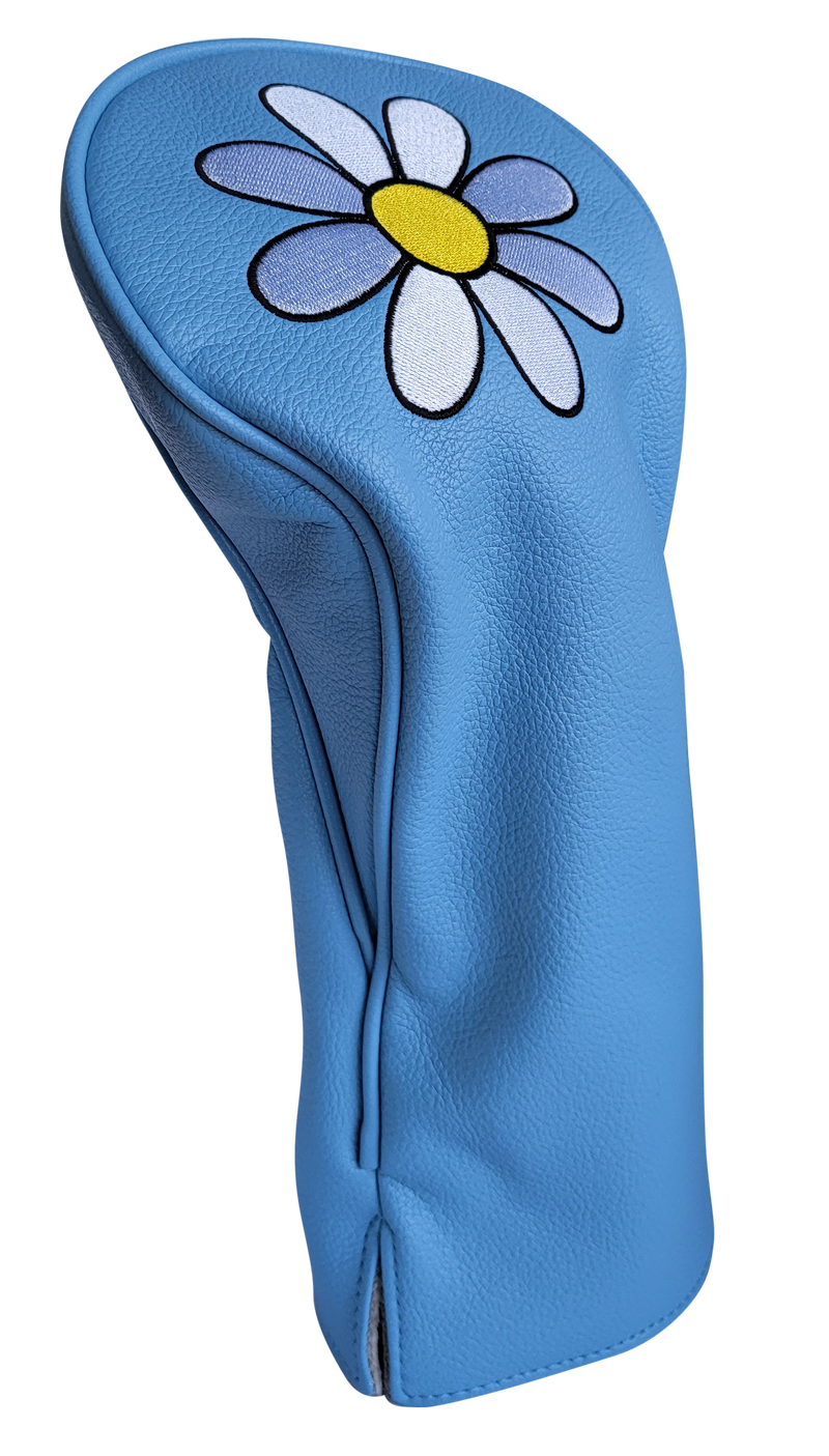 White Daisy Driver Headcover by ReadyGolf (Blue)