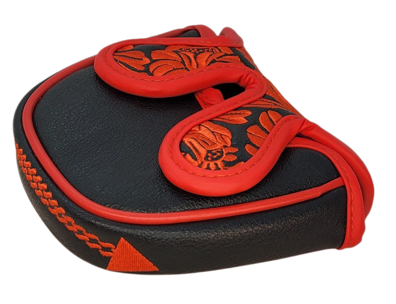 Desert Rose Embroidered Putter Cover by ReadyGOLF  -  Mallet