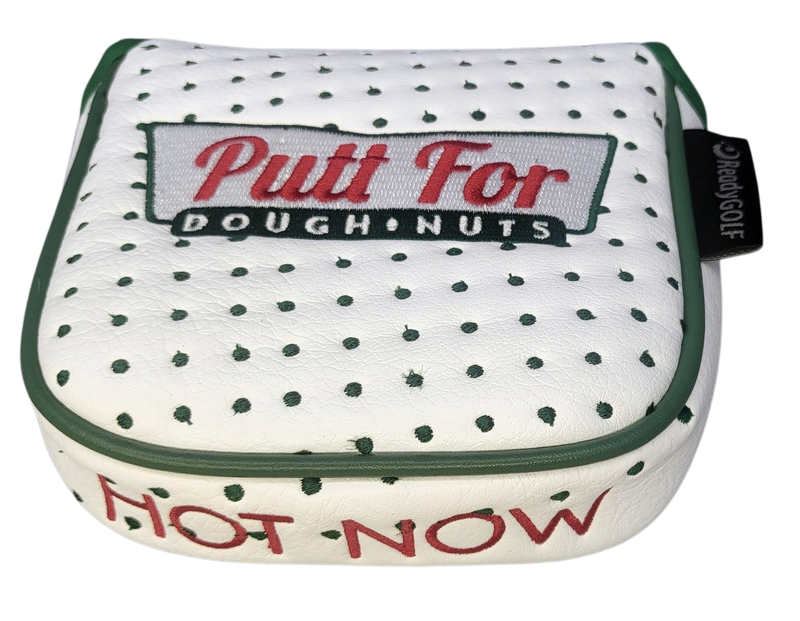 Donut Box (Putt for Dough-Nuts) Embroidered Mallet Putter Cover by ReadyGOLF