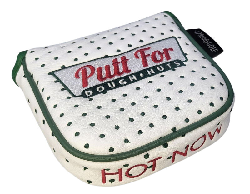 Donut Box (Putt for Dough-Nuts) Embroidered Mallet Putter Cover by ReadyGOLF
