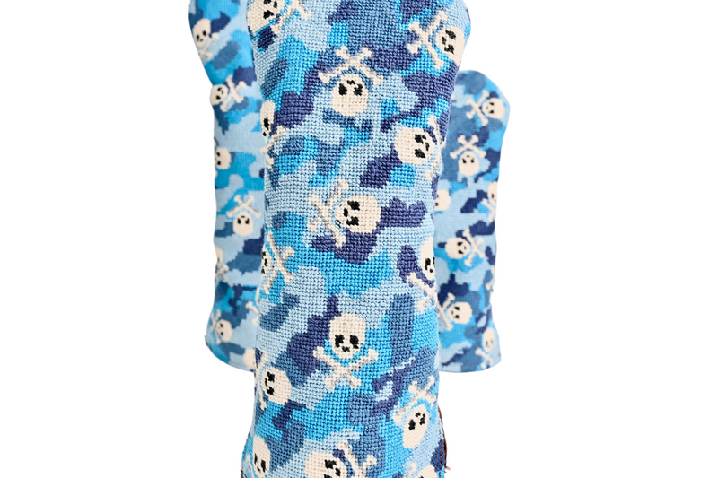 Dancing Jolly Roger Camo Needlepoint Wood Headcover