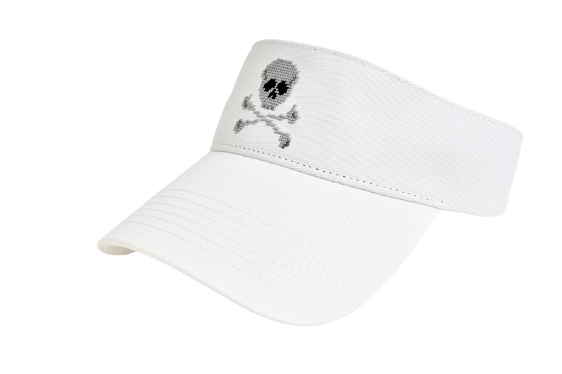 Jolly Roger Needlepoint Visor