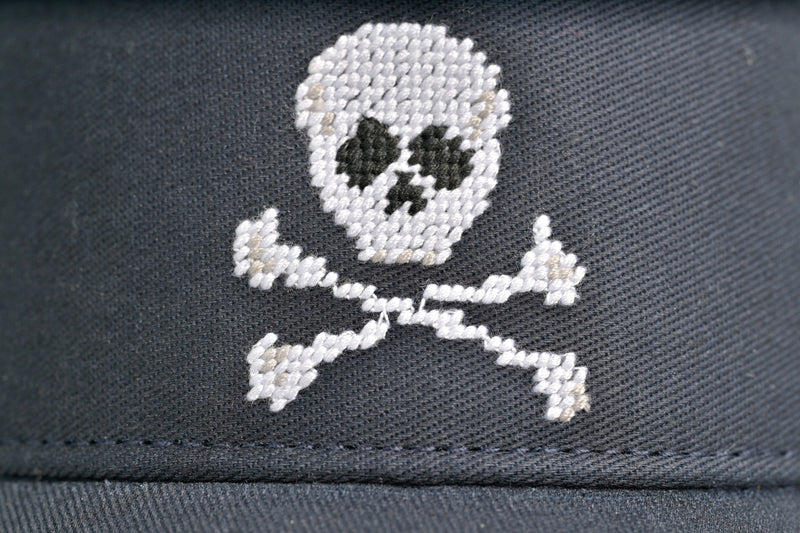 Jolly Roger Needlepoint Visor