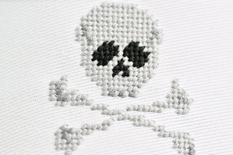 Jolly Roger Needlepoint Visor