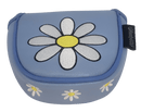 White Daisy Embroidered Mallet Putter Cover by ReadyGOLF