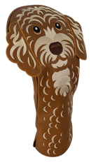 Doodle Embroidered Driver Headcover by ReadyGOLF - Golden