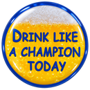 Drink Like A Champion Today Ball Marker & Hat Clip by ReadyGOLF