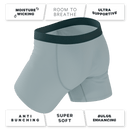 The Dry Ice | Muted Steel Blue Ball Hammock® Pouch Underwear With Fly