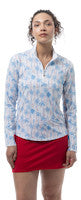 SanSoleil: Ladies UPF 50 SolCool Long Sleeve Zip Mock - 900463