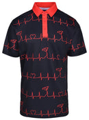 EKG Men's Golf Polo Shirt by ReadyGOLF
