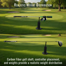 DriVR Elite Chrome - Stepped Steel Weighted Golf Club  - Compatible with Quest 2, 3/3s, and Pro