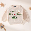 Hand-Embroidered New to the Club Golf Sweater