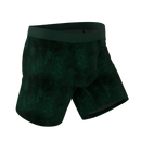 The Extravagance | Dark Green Velvet Ball Hammock Pouch® Boxer