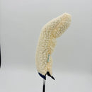Just 4 Golf: Sherpa Hybrid Headcover  - Cream with Navy Trim