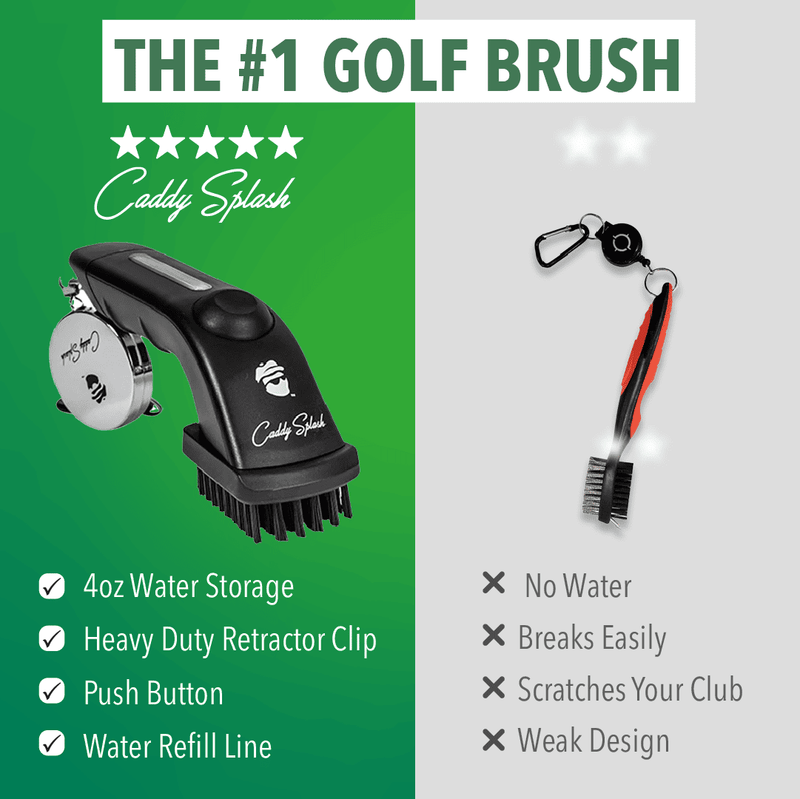 Golf Club Water Brush Pro Cleaner - Black
