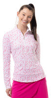 SanSoleil: Ladies UPF 50 SolCool Long Sleeve Zip Mock - 900463