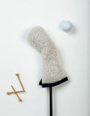 Just 4 Golf: Sherpa Hybrid Headcover  - Cream with Navy Trim