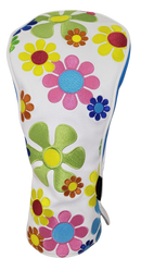 Flower Power Embroidered Driver Headcover by ReadyGOLF