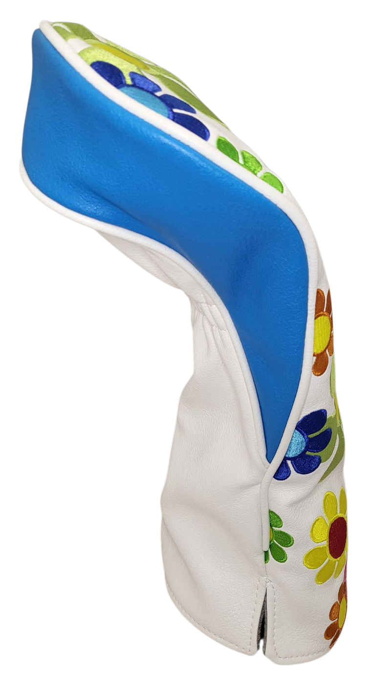 Flower Power Embroidered Driver Headcover by ReadyGOLF