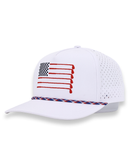 2Putt Golf - American Flag Rope Flat Bill Hat