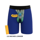 The Fancy Feather | Peacock Long Leg Ball Hammock® Pouch Underwear With Fly