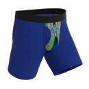 The Fancy Feather | Peacock Long Leg Ball Hammock® Pouch Underwear With Fly
