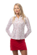 SanSoleil: Ladies UPF 50 SolCool Long Sleeve Zip Mock - 900463