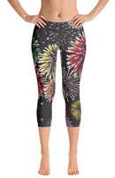 ReadyGOLF: Fireworks Women's Capri Leggings - Size Small - SALE