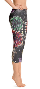 ReadyGOLF: Fireworks Women's Capri Leggings - Size Small - SALE