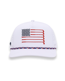 2Putt Golf - American Flag Rope Flat Bill Hat
