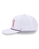 2Putt Golf - American Flag Rope Flat Bill Hat