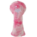 Pink Fur Flamingo Driver Headcover