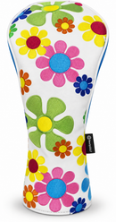 Flower Power Embroidered Driver Headcover by ReadyGOLF