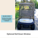2 Passenger Golf Cart Mesh Driving Enclosure Cover with Mosquito Netting