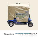 Golf Cart Sun Shade UV Mesh Top Cover For 80" Long Roof Beige
