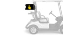 Emoji Middle Finger 12"x18" Forever Wave Flag for Golf Carts
