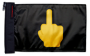 Emoji Middle Finger 12"x18" Forever Wave Flag for Boats