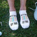 Best Dad by Par Golf Socks – Funny No-Show Socks for Dad