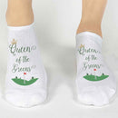 Queen of the Greens Golf Socks – Fun No-Show Socks for Women