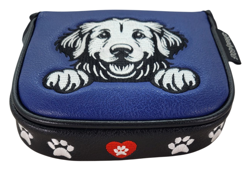 Golden Retriever Embroidered Putter Cover by ReadyGOLF  -  Mallet