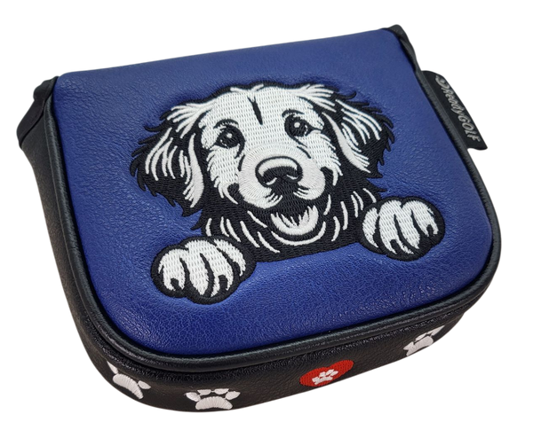 Golden Retriever Embroidered Putter Cover by ReadyGOLF  -  Mallet