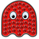 Arcade Red Ghost Crystal Ball Marker & Hat Clip by ReadyGOLF