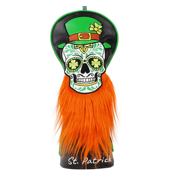 Irish Sugar Skull with Orange Beard Driver Headcover