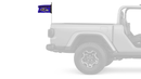 Baltimore Ravens 11"x17" Forever Wave Flag for Jeep Wrangler JLU 4-Door 2018-Present