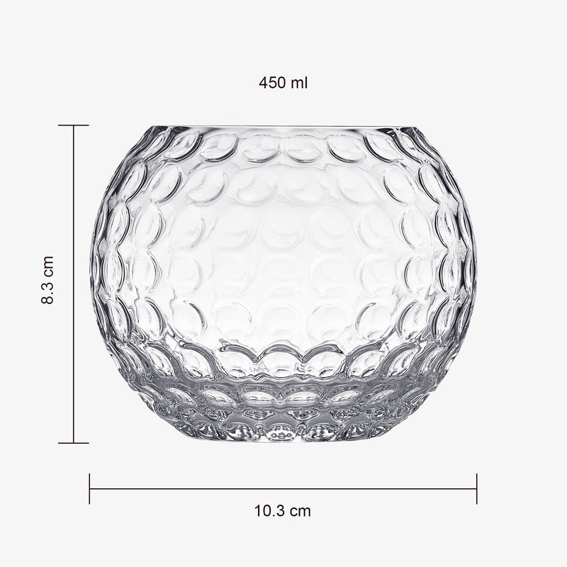 Golf Whiskey Glasses | 15 OZ Golf Ball Shaped Old Fashioned Liquor, Cocktail Glass, Crystal Unique & Fun Drinking Glassware Accessories, Gift For Him, Husband, Father, Boyfriend, Her