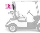 Pink Ribbon 12"x18" Forever Wave Flag for Golf Carts