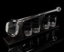 Golf Whiskey Decanter and 4 Liquor Glasses - Decanter & Glass Set - Golf Stick Gifts for Men - Unique Whiskey Decanter Set - Bourbon & Scotch Decanter for Serving Alcohol - Golfer Gifts for Dad