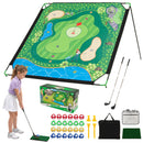 Golf Chipping Practice Net 71x71 Inch with Clubs and Balls
