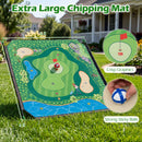 Golf Chipping Practice Net 71x71 Inch with Clubs and Balls